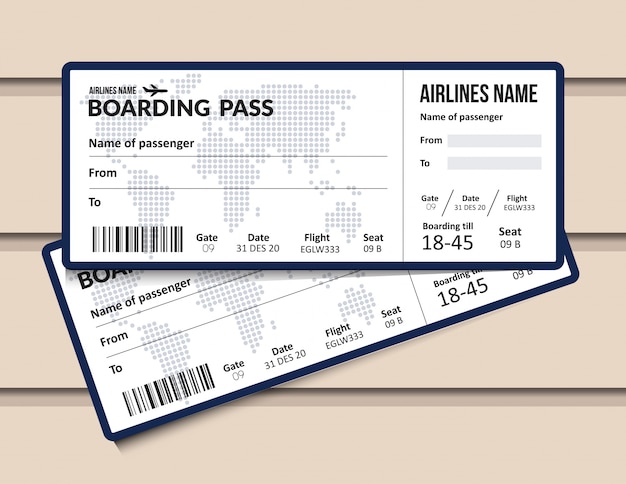 航空チケット 画像 - Freepikで無料ダウンロード