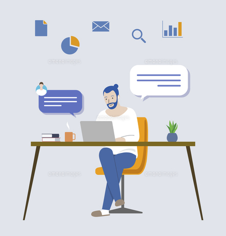 在宅・テレワークのアイコンのセット イラスト リモートワークのイラスト素材64525062- PIXTA