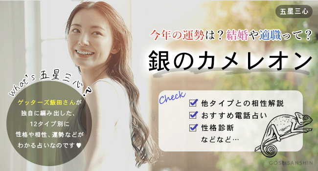 ゲッターズ飯田の五星三心占い 2025 銀のカメレオン座 : ゲッターズ飯田HMV&BOOKS online - 9784022520104