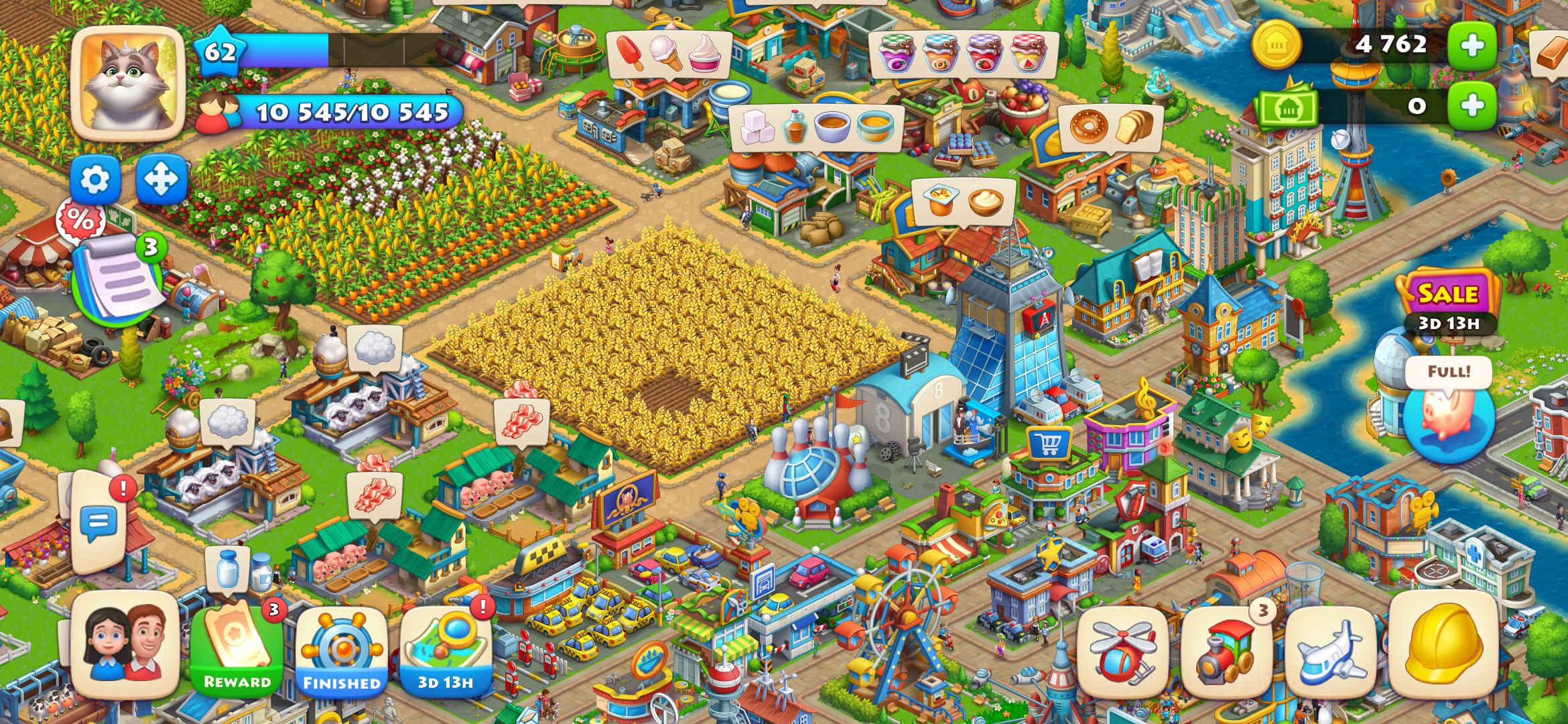 タウンシップ 夢の街を作ろう！箱庭マップ内に建造物を生み出して街を発展させるおすすめ新作オンラインスマホゲームズーム