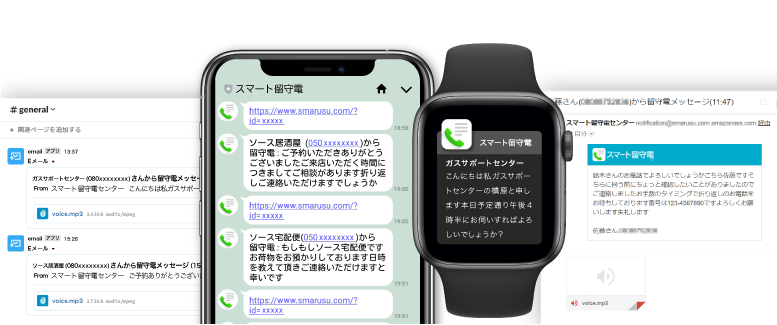 留守番電話があるか確認する・お留守番サービスを聞く電話基本の機能