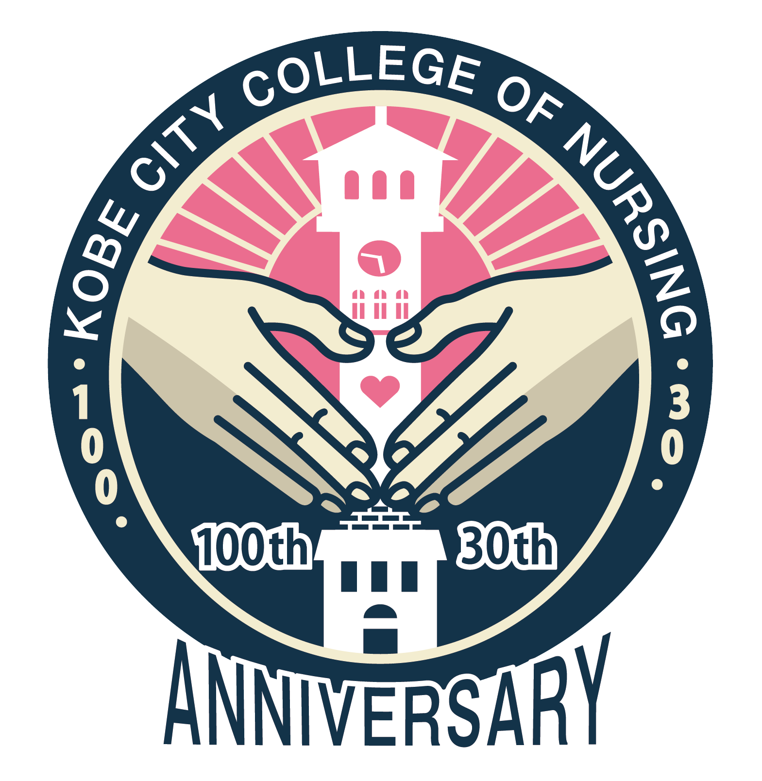 神戸市看護大学創基100周年・開学30周年記念ロゴマーク決定記念事業神戸市看護大学