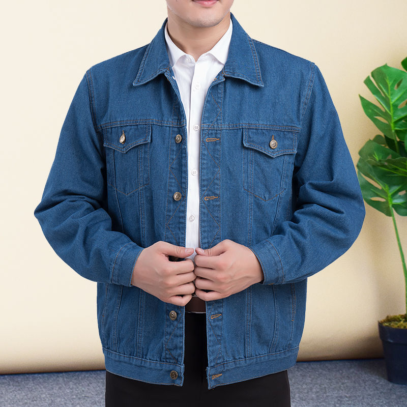 秋冬新作 メンズ チャイナボタンローエッジデニムジャケット 無地 男 おしゃれ 通勤 ビジネス コート・ジャケット メンズNicehouse洋服店通販 18121633Creema クリーマ