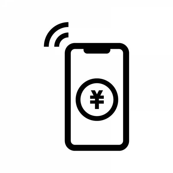 キャッシュレス決済スマートフォンイラスト - No: 1382119無料イラスト・フリー素材なら「イラストAC」