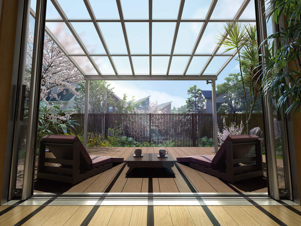 カーポートST 3000 耐積雪100cm小屋根タイプ ＊エクステリア・外構工事のジーエクステリア