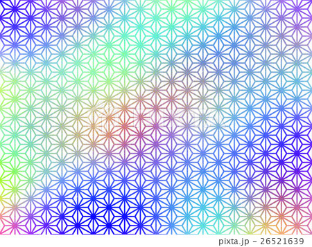 麻の葉文様のパターンイラスト242810347- イメージマート