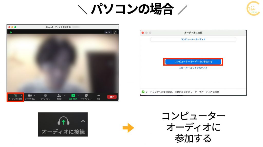 マイクがつながらない・音が出ない・ – ZOOM + α