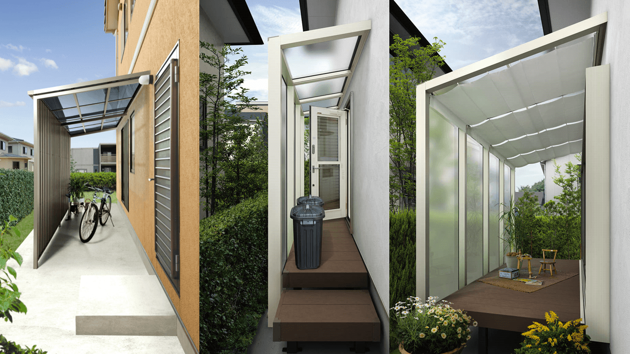 小スペースにストックヤード設置こんにちは！エム・ケーラインです😊 ストックヤードを設置させていただきました。自転車置き場や物置、一時ゴミ置き場としても活用いただけます。 小スペースが便利な多目的空間となりました✨ ご依頼いただきまして誠にありがとうご