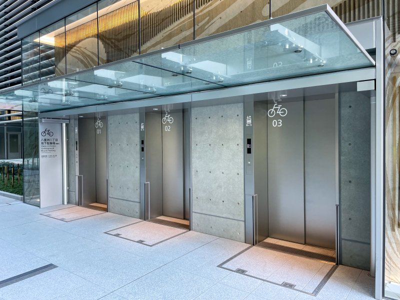 ヤエチカパーキング西駐車場Y3リフト機械式 高さ155㎝ 駐車場予約サービスアキッパ