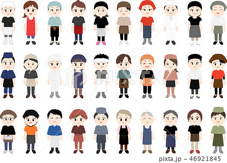 レストランのウエイトレスのイラスト無料のフリー素材 イラストエイト