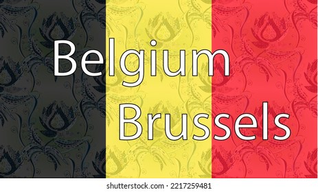 チャド国旗を持つベルギーの国旗、両国旗は丸い形で白い背景に切り取り、両国はカラフルなデザインの円形の国旗を一緒に付けています。」のイラスト素材2343455387Shutterstock