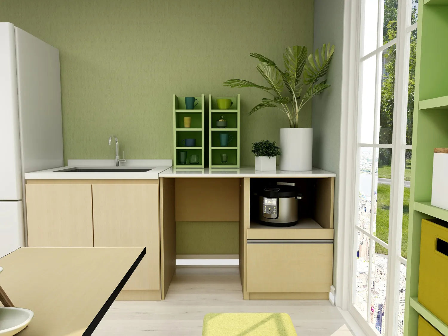 炊飯器はどこに置く？ 一人暮らしの狭いキッチンで最適な置き場所とは？ - AQレントマガジン