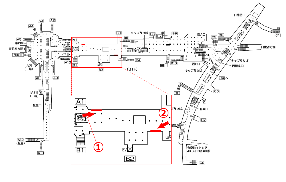 渋谷駅 G01 Z01 F16路線・駅の情報東京メトロ