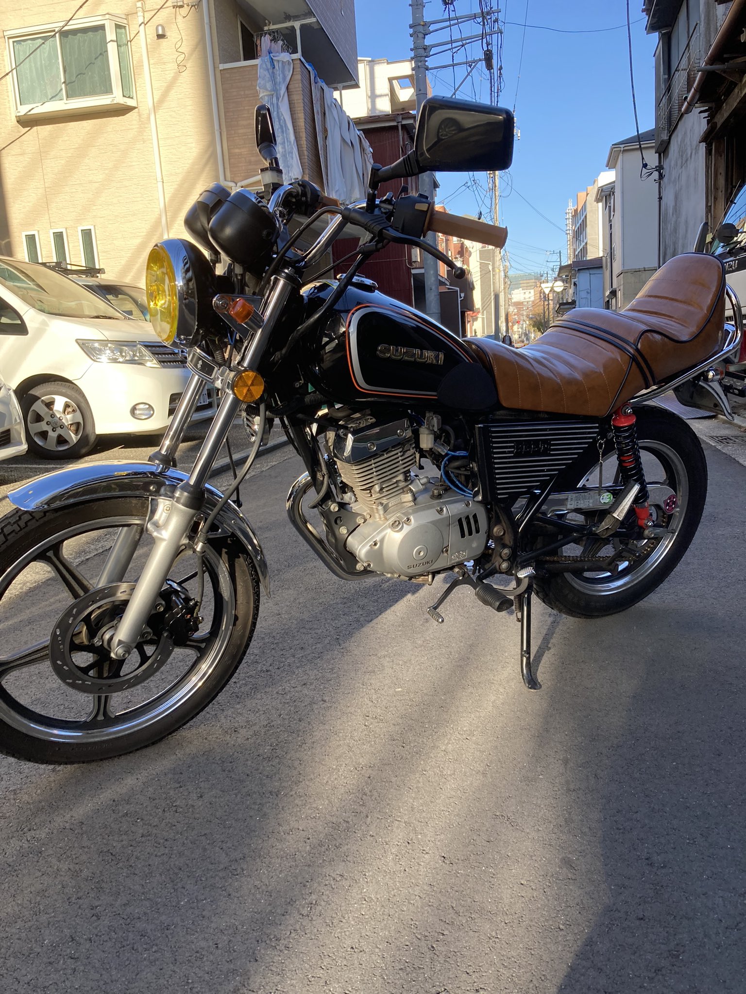 旧車バイク買取 20万円 スズキのGS400Fカスタム査定バイク買取実績