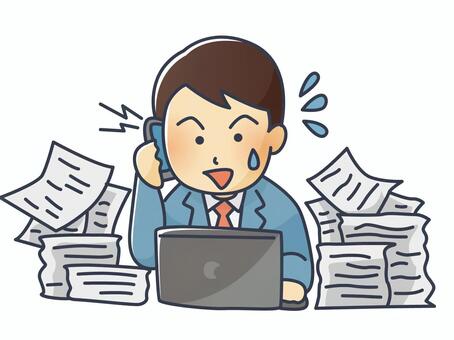 忙しい のタグのイラスト無料のフリー素材 イラストエイト