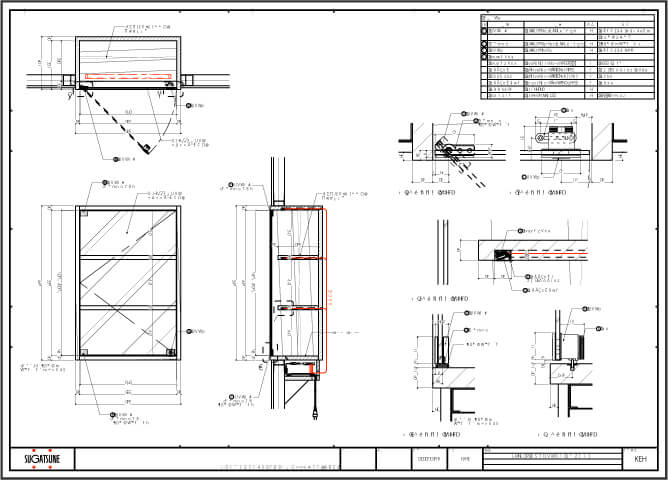 オーダー家具・C-443 チェリーのオーダーチェスト C-309アレンジ長野県の家具工房クラポ