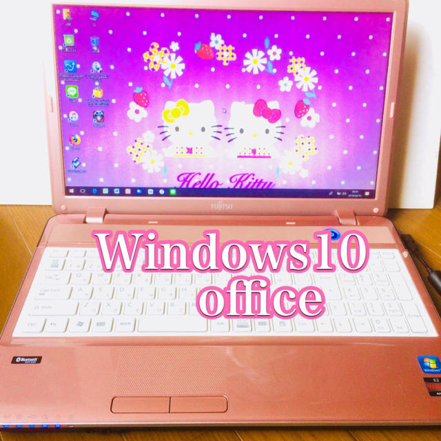ピンクのかわいいゲーミングPC