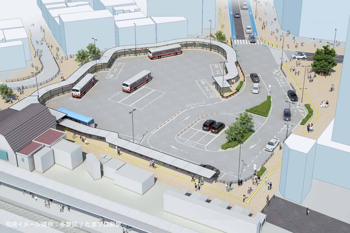 向ヶ丘遊園駅北口 10163000630 の写真・イラスト素材アマナイメージズ