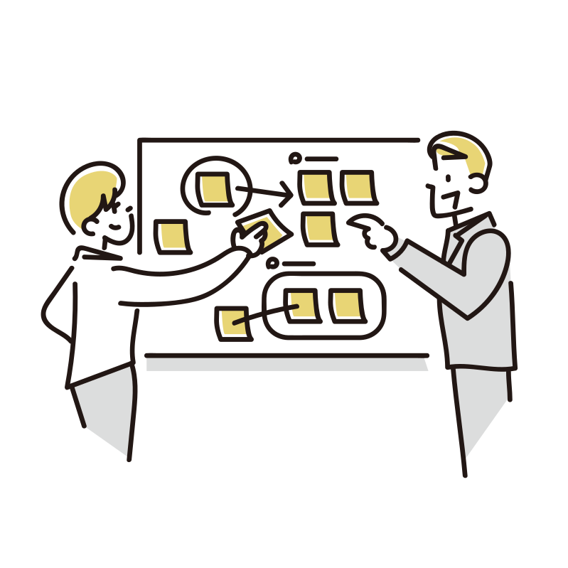 元気に歩く - ビジネス人物無料イラスト素材