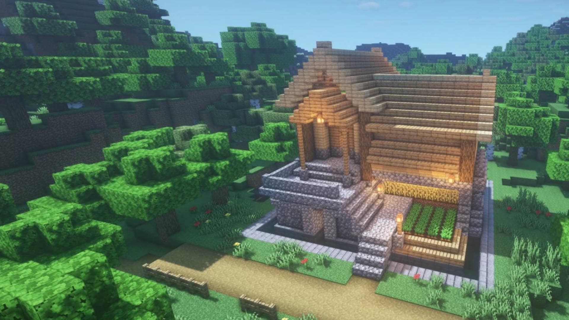 マイクラ 簡単！サバイバルで最初につかう「仮拠点」をつくろう！おすすめの場所も紹介！ 建築講座 ‐第1回‐ - すろーのマイクラ日記