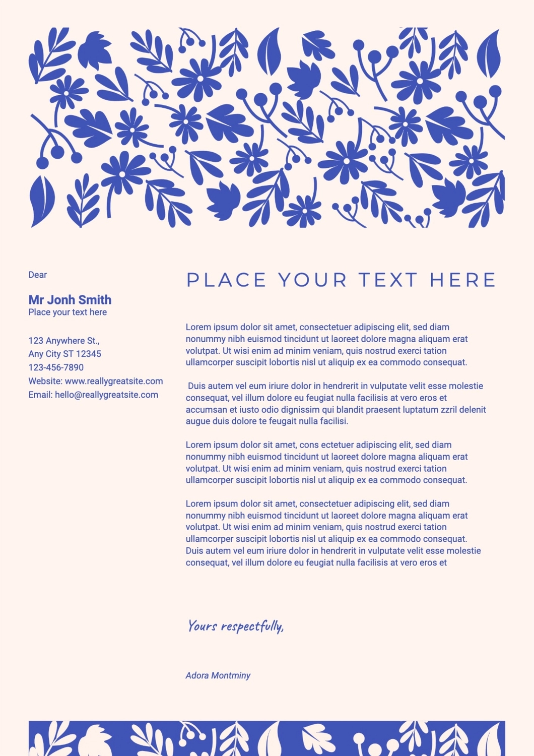 レターヘッドテンプレート・添え状・送付状・カバーレターテンプレートでおしゃれなデザインを無料作成Canva