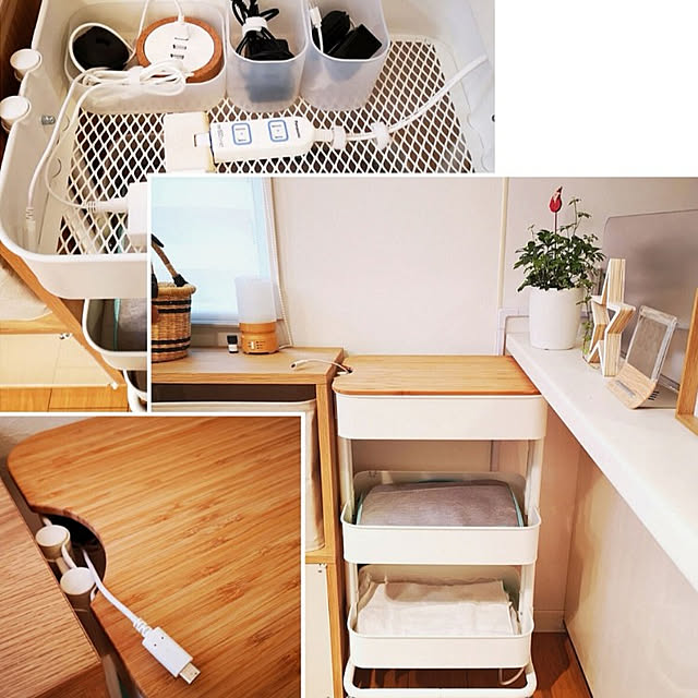 まるでおしゃれカフェ！主婦のアイデアDIYで充電スペースがすっきりママリ