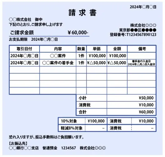 請求書テンプレートで無料でおしゃれなデザインを作成Canva