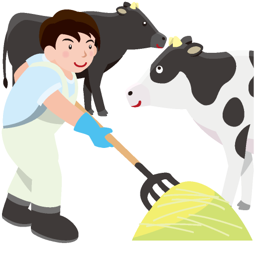 畜産農家から運送して家族の食卓へ 10447000479 の写真・イラスト素材アマナイメージズ