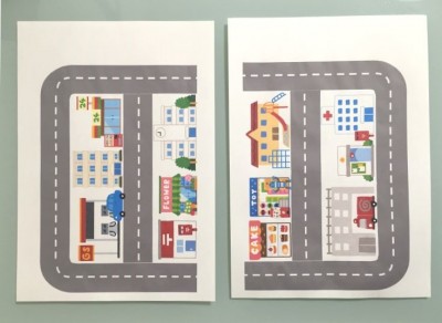 ミニカー駐車場イラスト