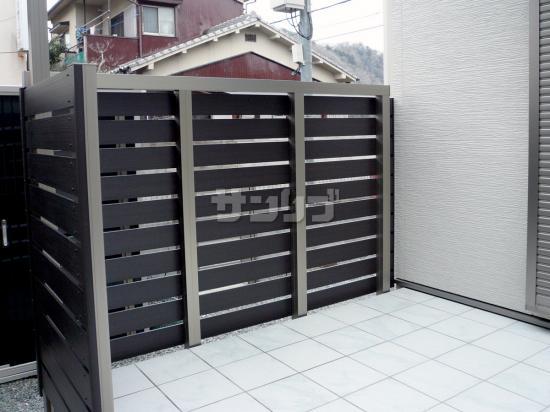 1階テラス屋根 LIXIL スピーネF 目隠しフェンス F＆F マイティウッド デコll 高尺タイプ ウッドデッキ 人工木 樹ら楽ステージ -福岡熊本佐賀大分鹿児島長崎山口