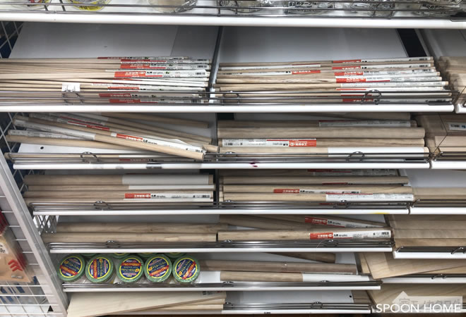 100均・木製丸棒の商品一覧。工作材料のセット本数とサイズ ダイソーとセリアで100円