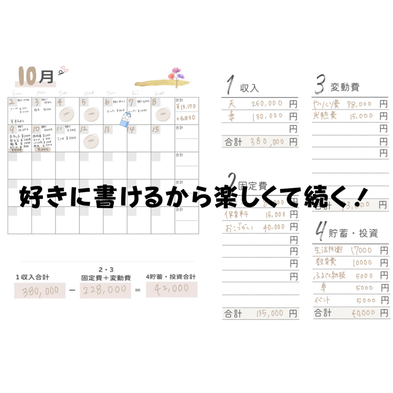 iPad家計簿テンプレート2024 手帳風デザイン ピンクGoodNotes5,6対応！シン