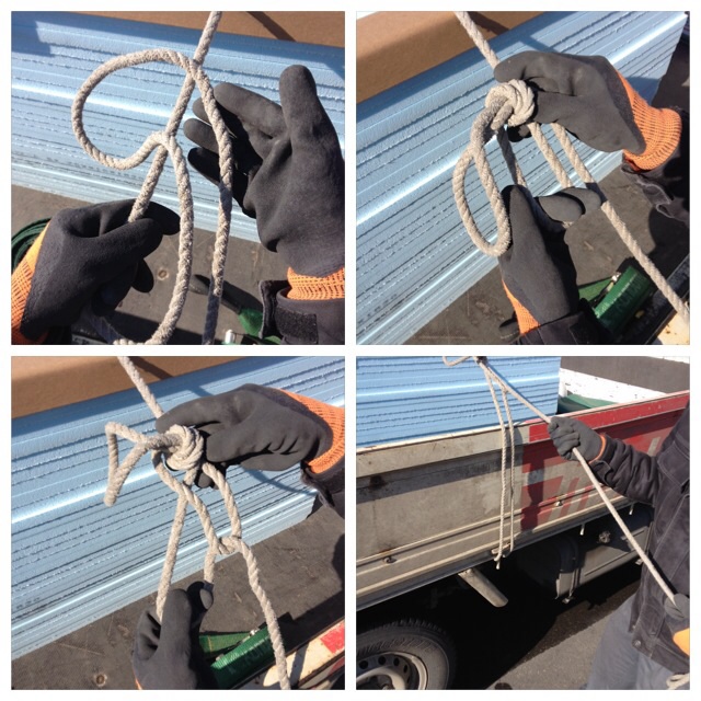 ロープワーク 指向性8の字結び トラックの荷台等の荷締めに適した便利な結び方 Directional Figure 8 Loop - YouTube