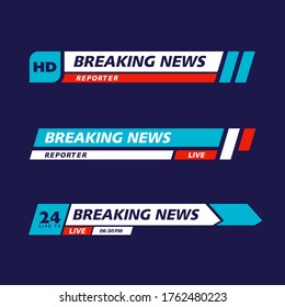 赤いニュース風の右上テロップのイラスト - ONWAイラスト