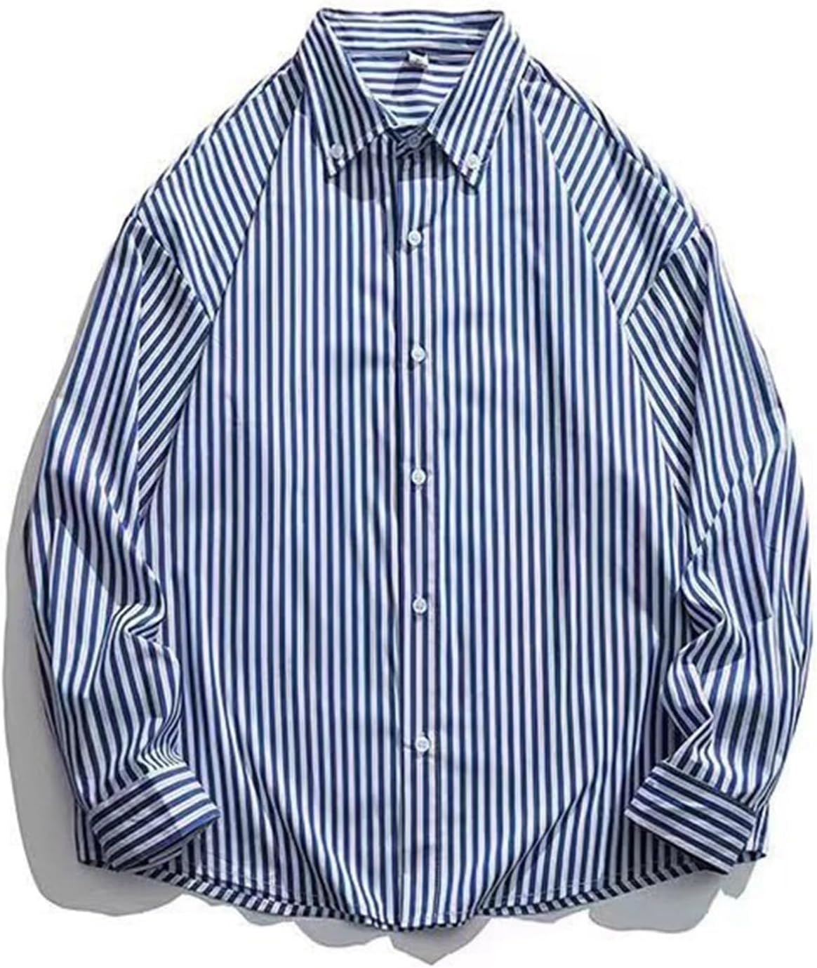 メンズシャツ ストライプシャツ ロングスリーブ ビジネス カジュアル ストレッチ素材 シンプル ビッグシルエット 春秋着 フォーマル 通気 吸汗透湿大きいサイズ 着まわし 通勤通学 デイリー 楽天市場送料無料 ワイシャツ ブラウス ストライプシャツ 品質良い メンズ
