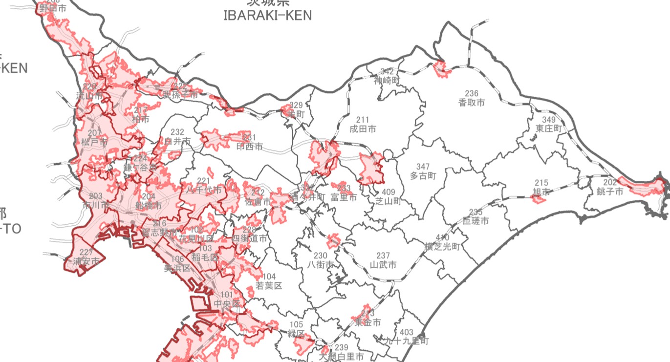 2025年最新 千葉県の人口・面積・人口密度ランキング全54市町村 一覧