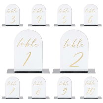 選べるサイズ 長方形 テーブルナンバー MALONE-B 大人カジュアル シンプルウエディング 結婚式 披露宴 ホワイト アイボリー クラフトWKfact結婚式ペーパーアイテムのセミオーダ