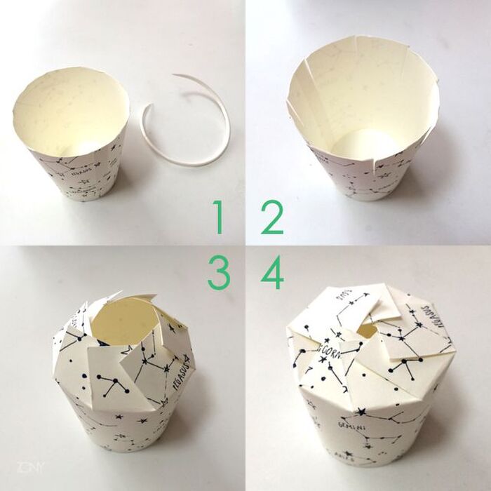 100均の紙コップをフタ付きにしたらメチャクチャ可愛くなった！ワクワク楽し♪Paper cup portion - YouTube