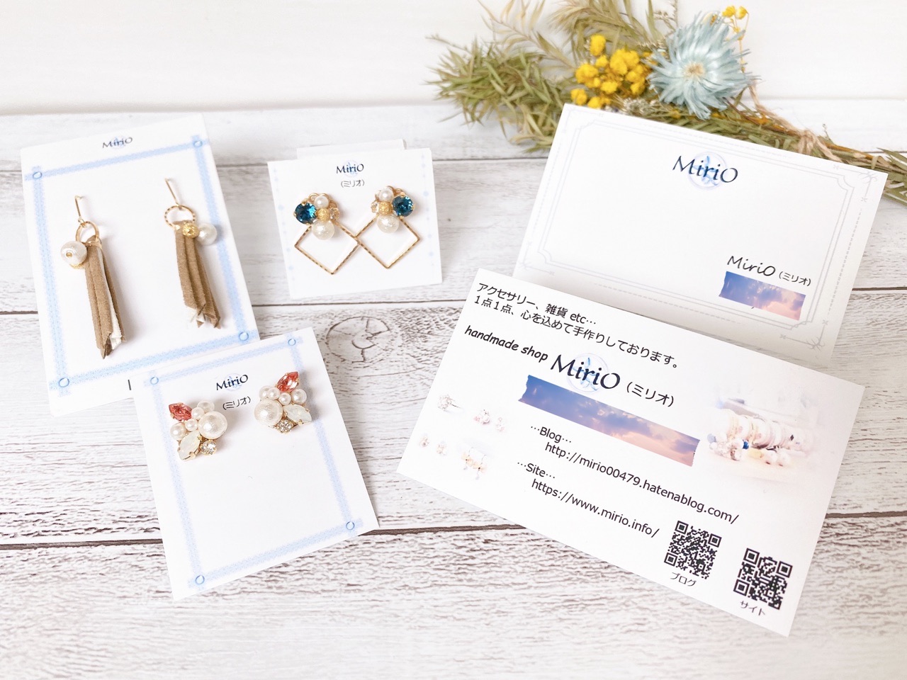 サンドアート・ハンドメイド作家 ～Ridia様～ 名刺制作 – 熊本チラシ・広告動画制作 Aoitori design