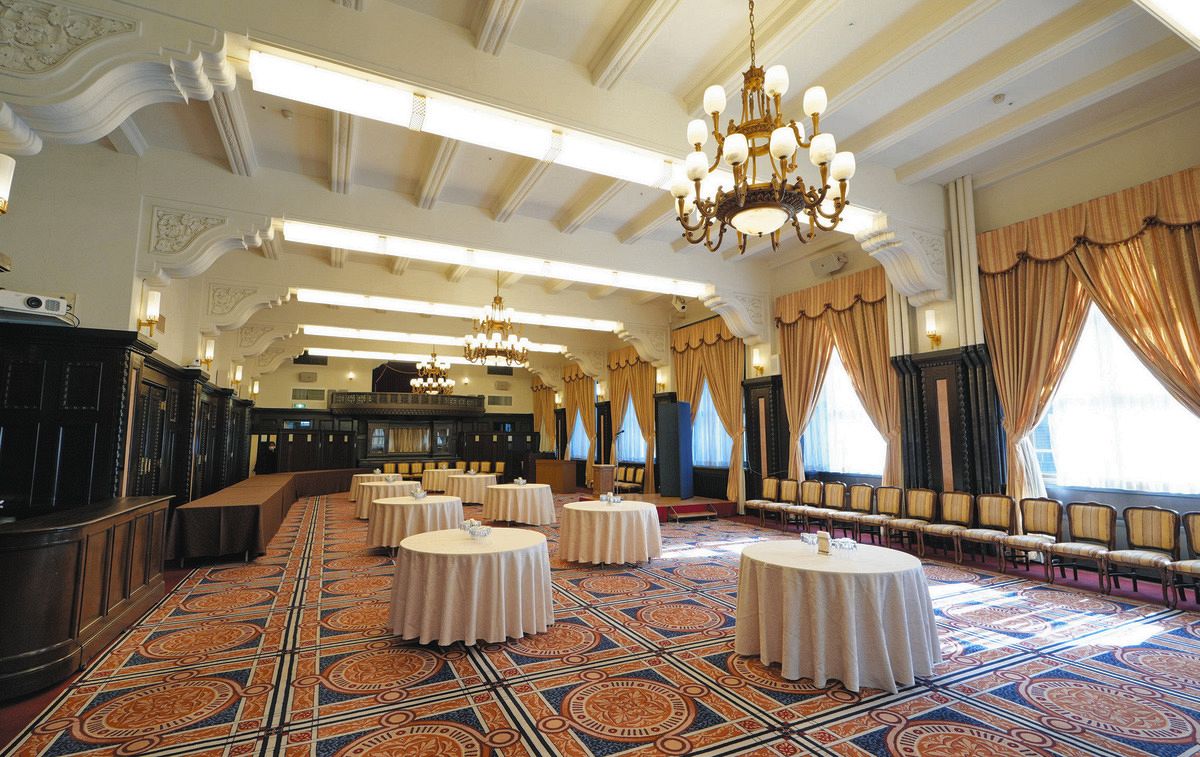 再開発予定の「学士会館」の様子 2025年4月5日撮影 - 再開発調査兵団