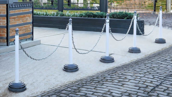 駐車場ポールなら! 車止めやわらかゴムポールゴムクッション本舗