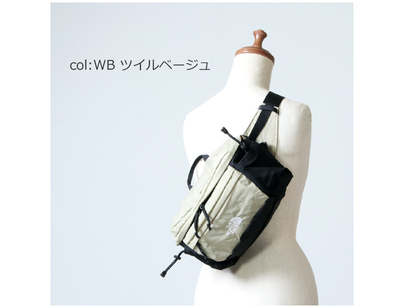 THE NORTH FACE ボディバッグ ブラック THE NORTH FACEのウエストバッグ「スピナ・Spina」収納例