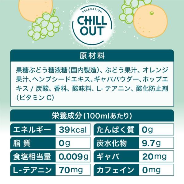 チルアウト リラクゼーションドリンク 250ml 缶 送料無料