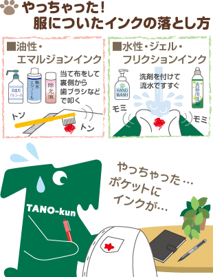 ボールペンの染み抜き油性や水性、洋服にあわせた方法とは？コジカジ