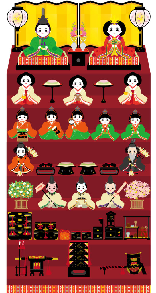 随身 右大臣左大臣 雛人形 雛飾り