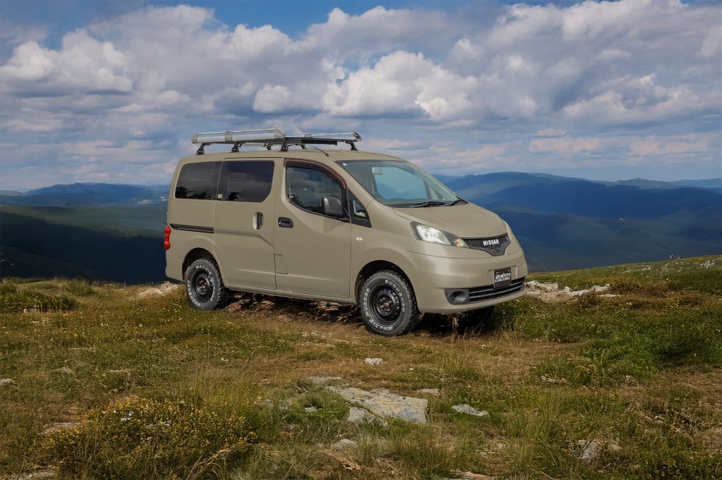 NV200 バネットワゴンアウトドア仕様グレーカスタム – SUVに強いカーショップ ランクアップLANC+UP