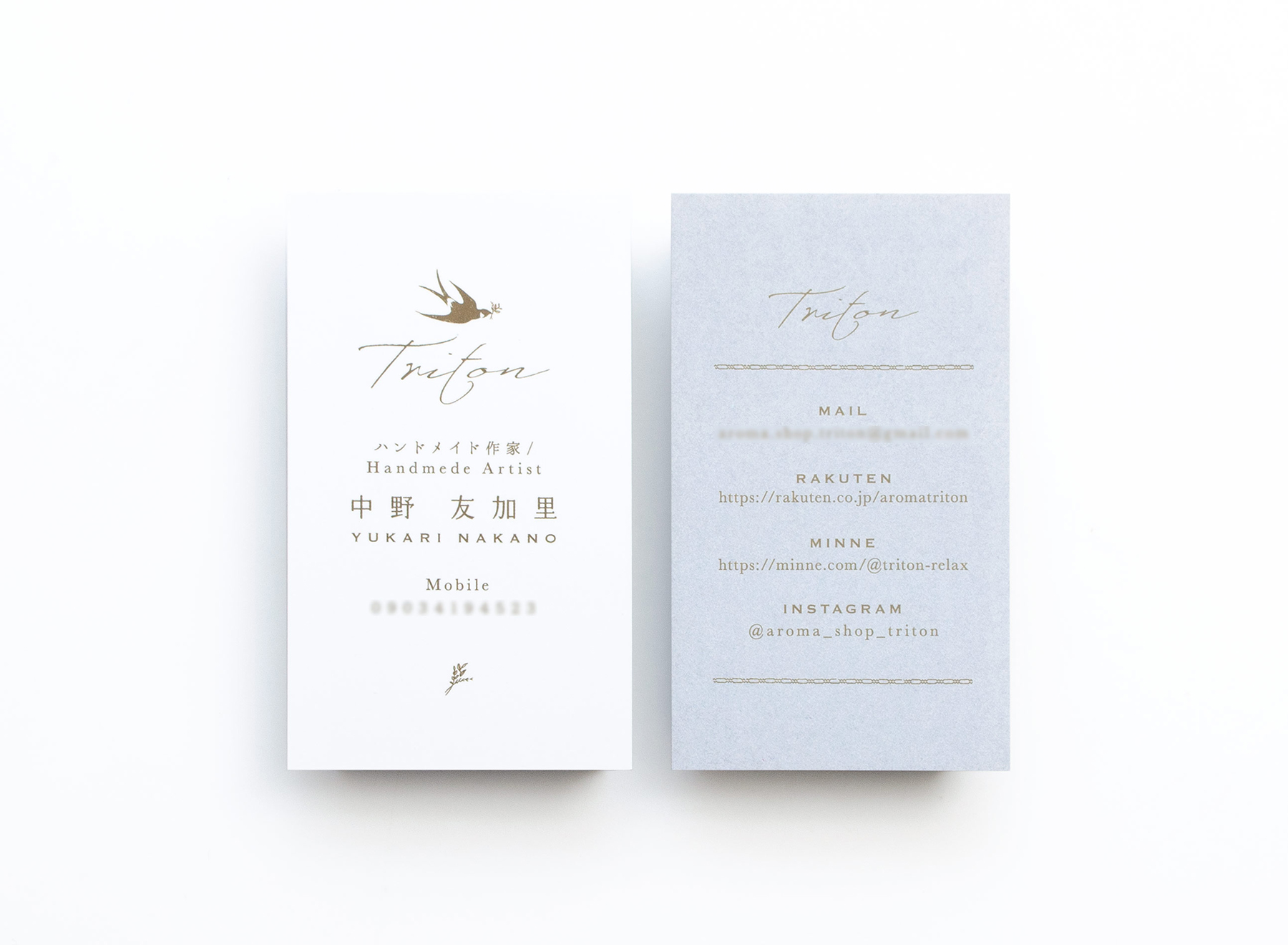 作家さん名刺 100枚 初回のみデザイン2900円 印刷別- CONIDESIGNminne byGMOペパボ 国内最大級のハンドメイド ・手作り通販サイト