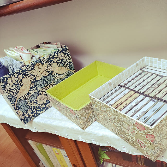 ダンボールで収納箱を、DIYで激安に作る