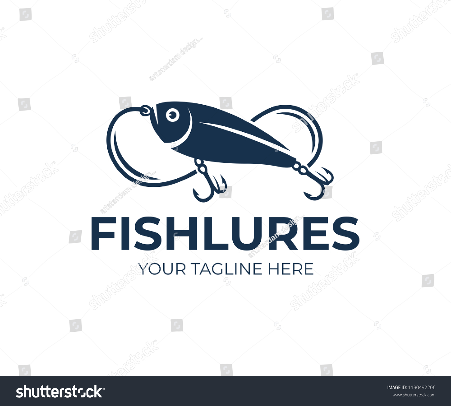 白いベクター画像イラストにバス釣りのロゴ」のベクター画像素材 ロイヤリティフリー547951078Shutterstock