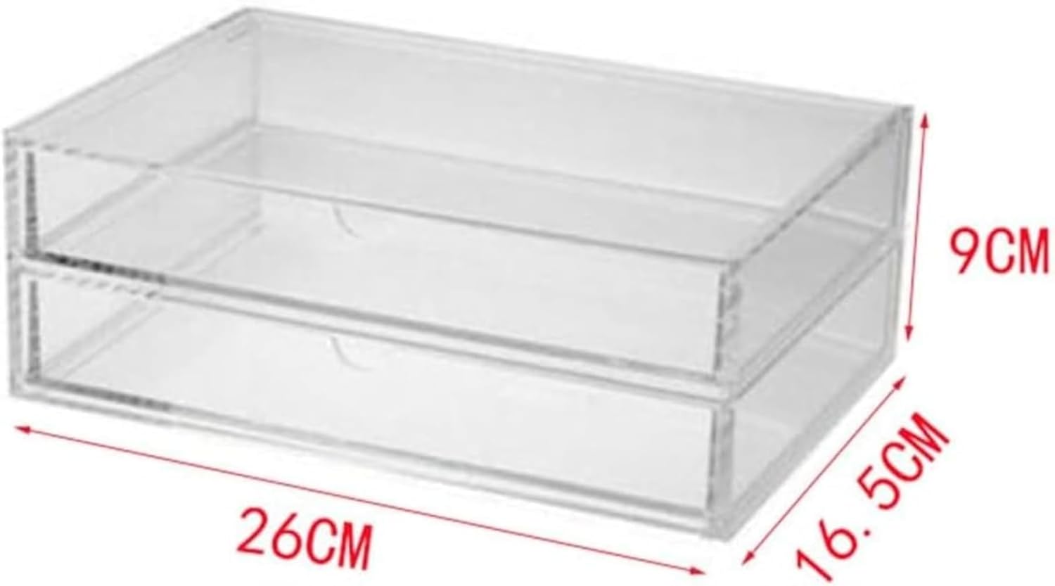 重なる透明収納ケースDAISO他、1商品を使った口コミ - ダイソーの「重なる透明収納ケース」を買ってきてデスク周りのコスメ収納変えた🍑 by🍑momo🍑 乾燥肌LIPS